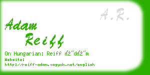 adam reiff business card